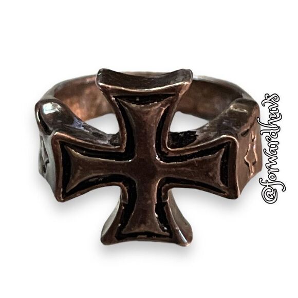 Bundle Sale 3 for $15 | Iron Cross Bikers Ring | Size 11.5 - Picture 1 of 13